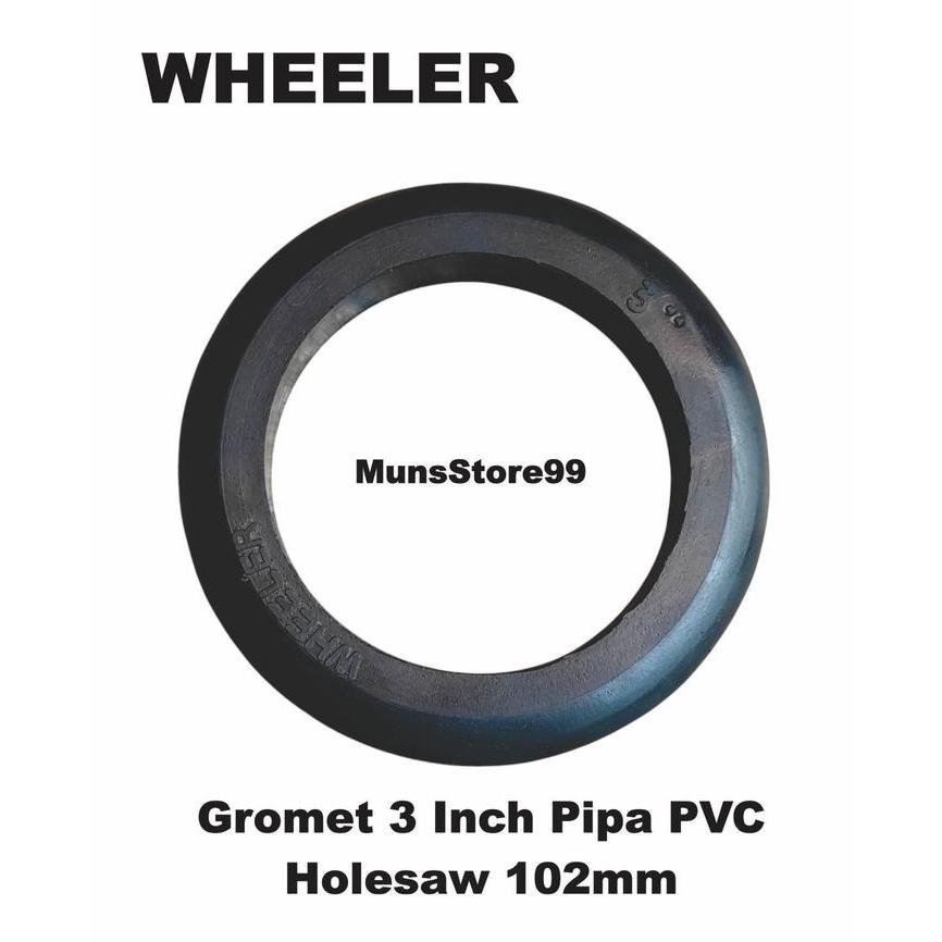 "New" Gromet Karet Rubber Grommet 2.5 - 3 Inch Pipa PVC Sistem Hidroponik Filter air