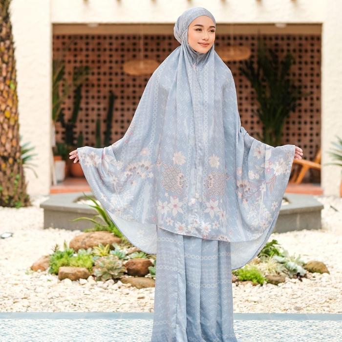 Mylady mukena lubna prayer set Cantik - DUSTYBLUE