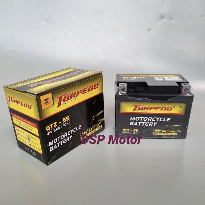 Aki Federal Maintenance Free Ftz5S-Bs 12V 5Ah/ 10Hr Karisma & Mtr Baru