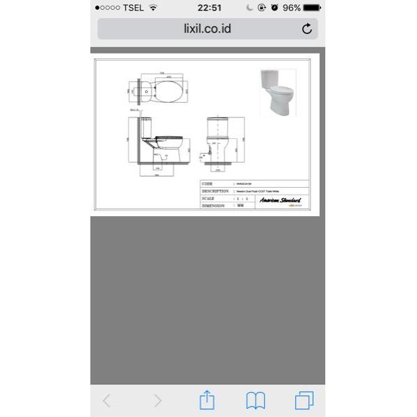 kloset duduk american standard "ton"