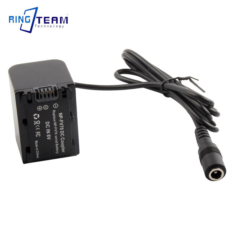 DC Coupler Female NP-FV30 NP-FV40 NP-FV50 NP-FV70 NP-FV90 FV100 Dummy Battery for Sony DVD SR HC