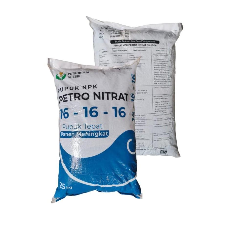 Pupuk NPK Petro Nitrat 16-16-16 Kemasan Pabrik 25 kg