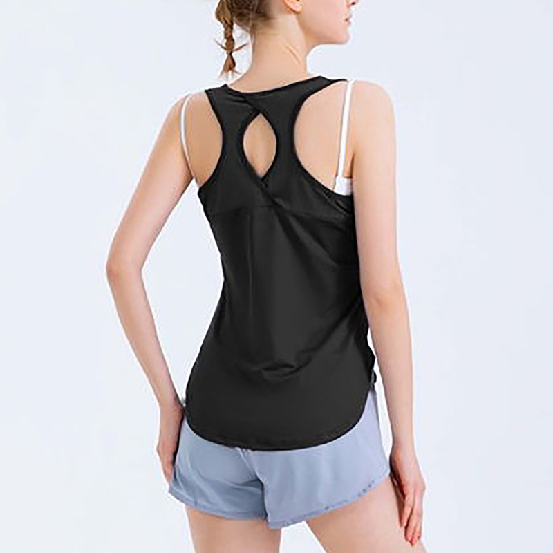 Summer Quick Dry Tank Top Thin Section Mesh Backless Loose Casual Versatile Camisole Yoga Sports