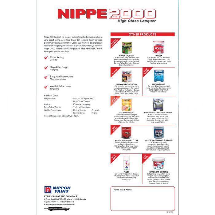 Cat Duco Nippe 2000 Nippon Paint Cooper Brass / Gold 1 Liter