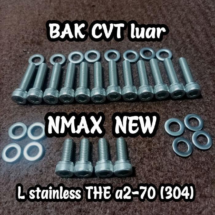 baut bak cvt nmax old stainless