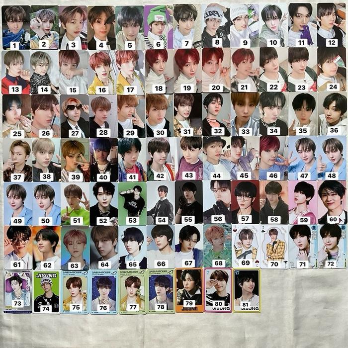 Photocard Official JISUNG NCT Dream moonlight scape zone yzy beatbox istj ld torrect candy kartu