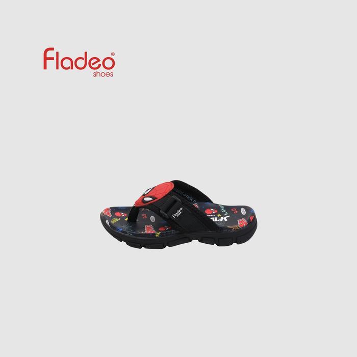 Fladeo E25/DKSBS01-KK/Sandal Jepit Sandal Jepit Anak Anti Slip Warna Hitam Ukuran 26 Sandal Jepit An