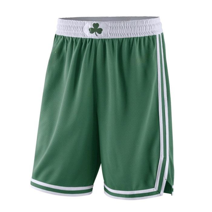 Terbaru Celana Basket Boston Celtics Basketball Shorts Bordir Hijau