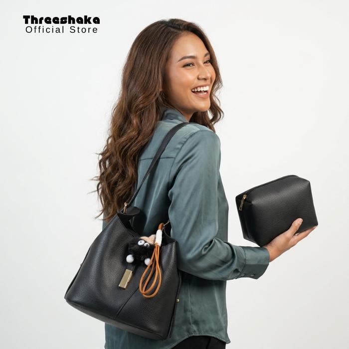 Threeshaka - Tote Bag Wanita Ziva Bag / Tas Bahu Wanita Buckhet
