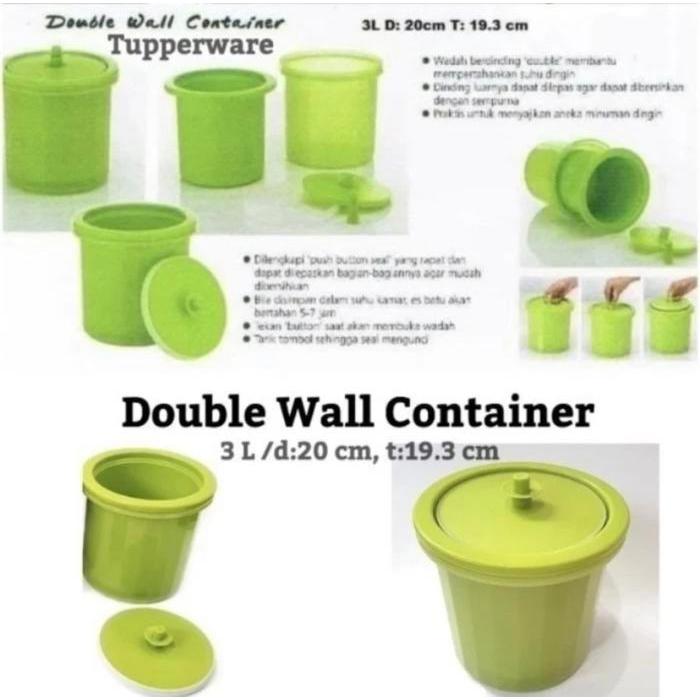 Tupperware Tempat Nasi Double Wall Container / Rice - Ice Bucket (Termos Nasi/Es)