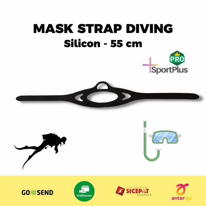 Mask Strap Makser Selam Diving Scuba Snorkeling Silicon BISA GRAB