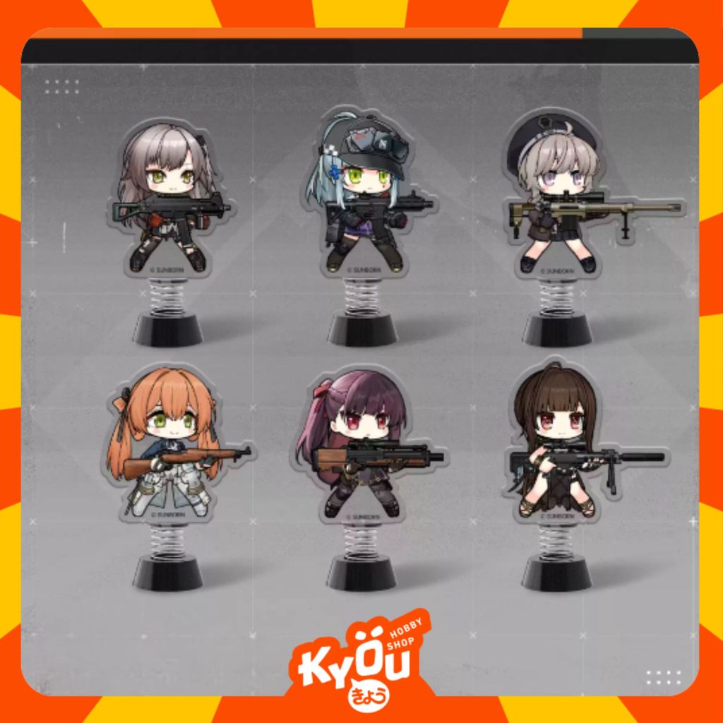 UMP45 - WA2000 - Ingolf 50 - M200 - Springfield M1903 - HK416 Q Version Acrylic Swing Shake - Girls'