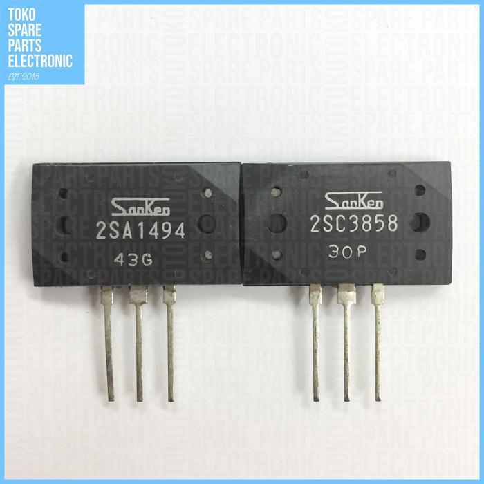 Transistor A1494 C3858 Sanken Set Original Asli 1494 3858 Pasti Promo