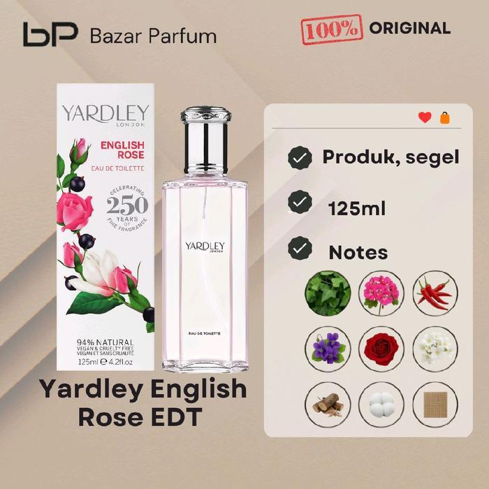 Parfum Wanita English Rose Yardley by Yardley London EDT for Women Original