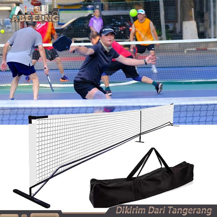 1set Net Pickleball Portable 22 Ft Jaring Pickleball Portable Net Pickleball Set Lengkap