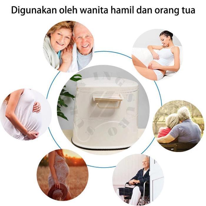 Kursi Pispot Lansia Wc Duduk Portable Kloset Jongkok Kamar Mandi Orang Tua Sakit Ibu Wanita Hamil