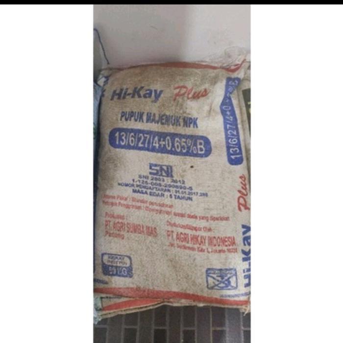 Pupuk Hikay Plus 13.6.27.4+0.65b. 50Kg