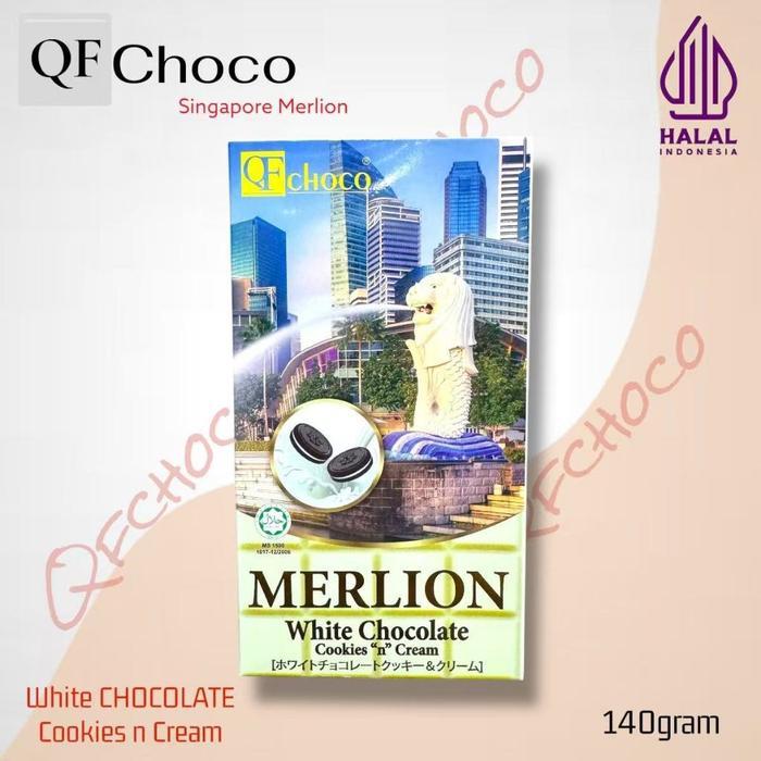 Cokelat Bar QFChoco Singapore Merlion HALAL 140gram