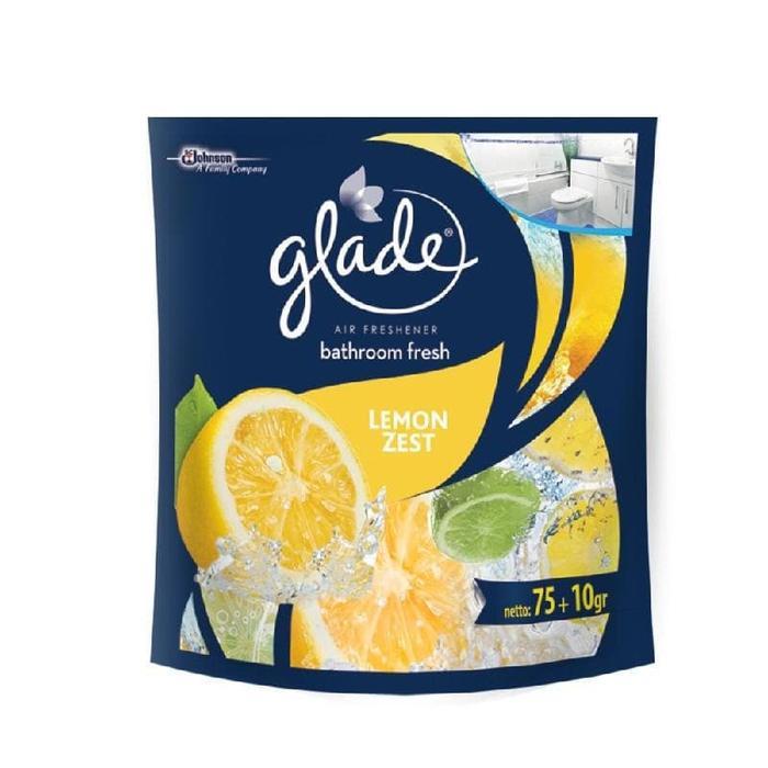 Glade Bathroom Fresh Lemon Zest 75 gram / Glade Pengharum Kamar Mandi