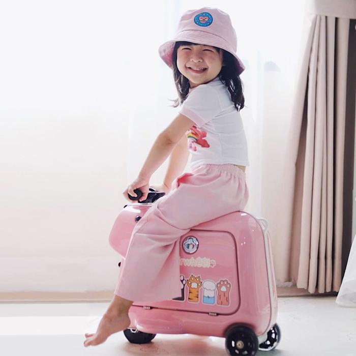 STOK TERBATAS AIRWHEEL KOPER SQ3 MINI PINK ELEKTRIK UNTUK ANAK KABIN SIZE BISA JALAN