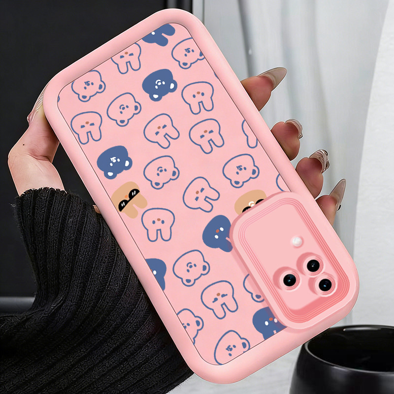 Casing Hp untuk VIVO V30 5G V30 Pro 5G V30E 5G Case Little bunny fully stamped Kasing silikon Cesing