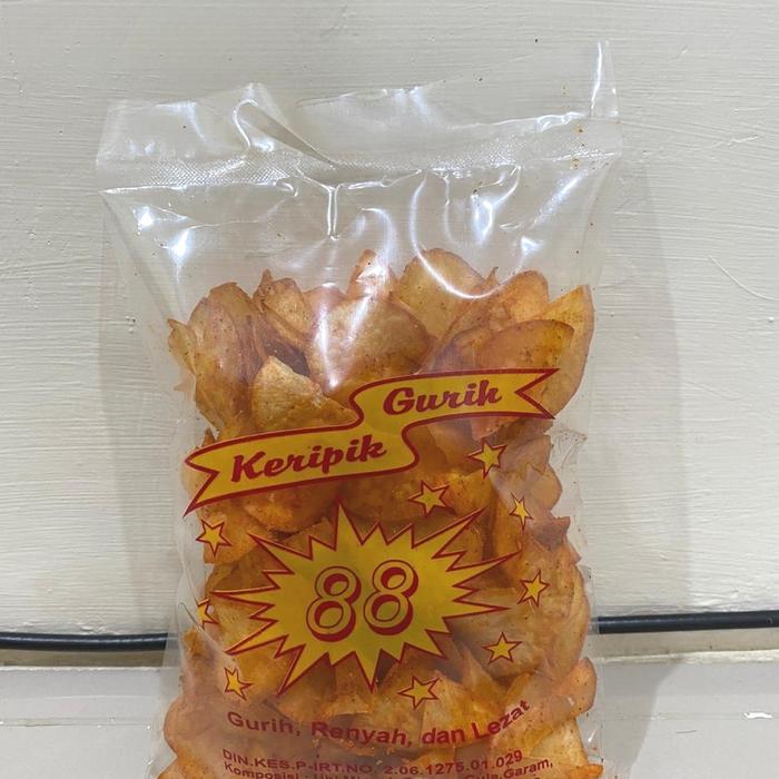 TERBARU keripik gurih 88 varian ubi pedas / kerupuk gurih 88 medan ready stok