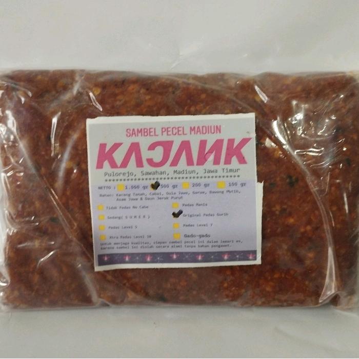 NEW KAJANK 500 gr Sambel Bumbu Pecel Madiun sangrai