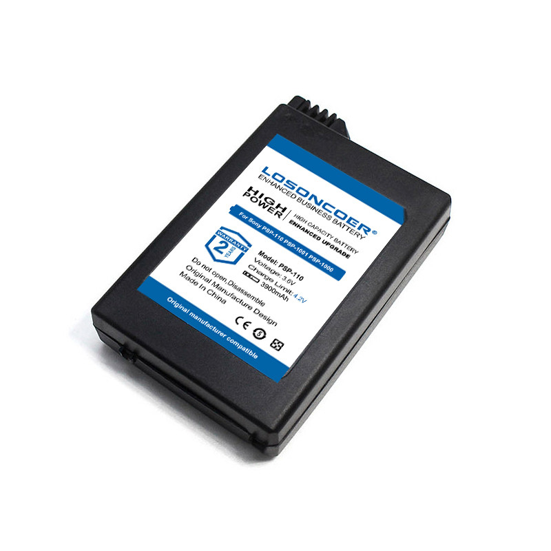 LOSONCOER 3900mAh Battery For Sony PSP-1001 PSP-110 PSP 1000 FAT PlayStation Portable PSP1000