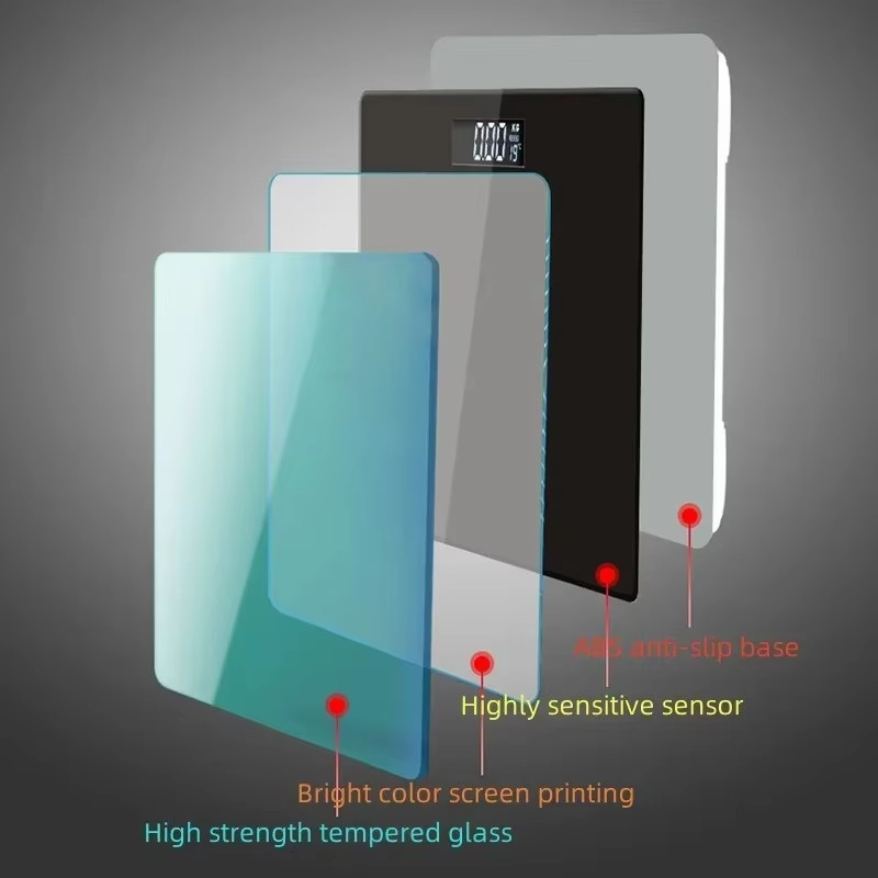 Smart with smart APP synchronized weight scale bathroom digital scale Bluetooth body fat scale body