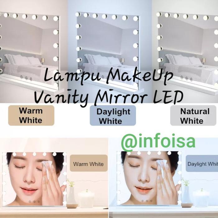 BEST SELLER LAMPU MEJA LED RIAS TEMPEL BERKUALITAS / VANITY MIRROR LED
