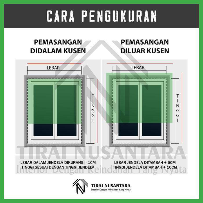 "New" [PROMO TERMURAH] KREY / TIRAI / GORDEN JENDELA KAYU WOODEN BLIND