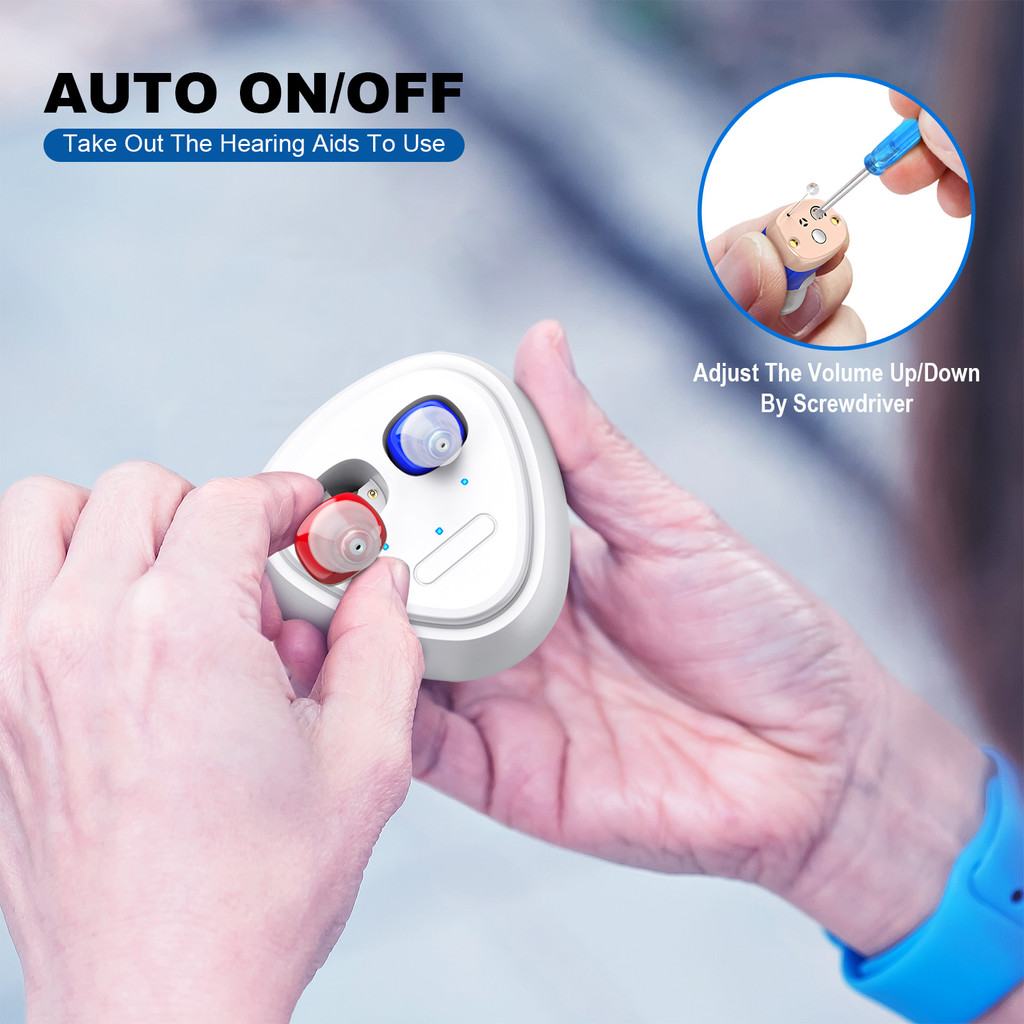 Sound assistance devices suitable for the elderly, rechargeable hearing amplifiers Headphones,