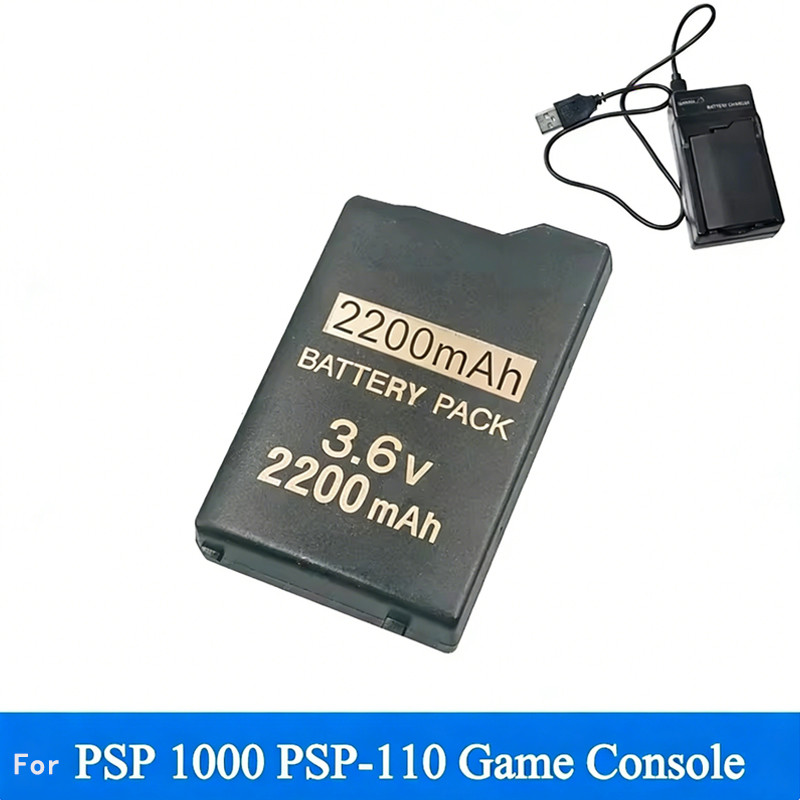 PSP 1000 Lipo Battery 2200mah 3.6V Lithium Rechargeable Battery Replacement For Sony PSP1001 1002