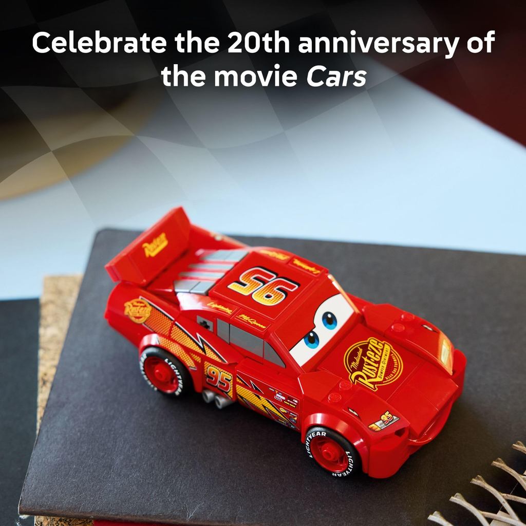LEGO Speed Champions Lightning McQueen Toy Disney Pixar Cars Building Blocks CAR GIFT FOR KIDS 77255