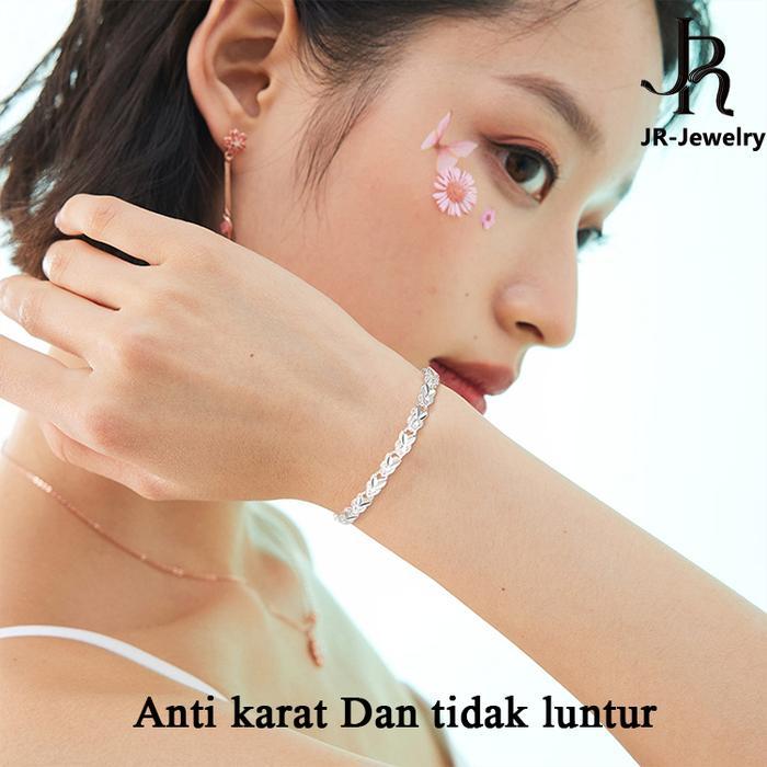 Gelang Perak S999 dengan Batu Kristal untuk Hadiah Wanita
