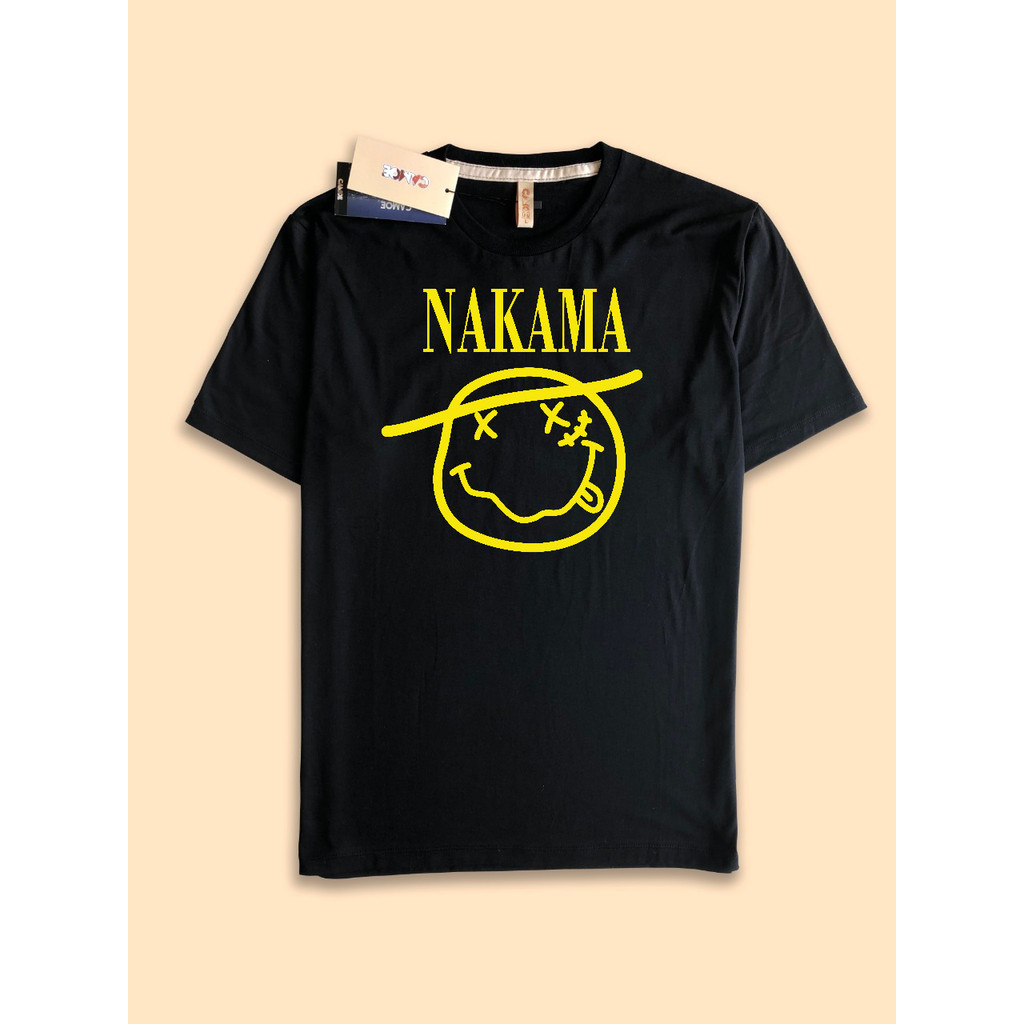 Kaos Tshirt Music Anime Nirvana Nakama One piece