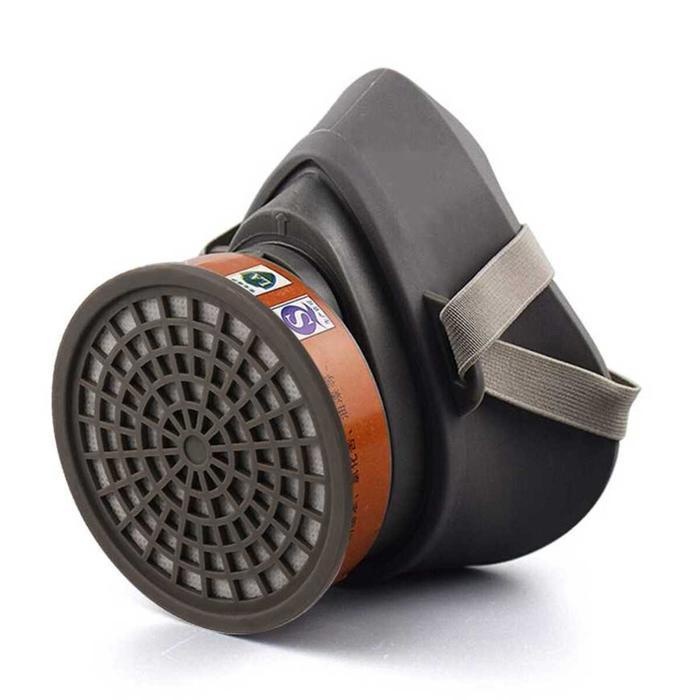 Gas Respirator Half Masker Gas Half Face Respirator FD411 dengan Filter Karbon Aktif N90 Masker Gas 