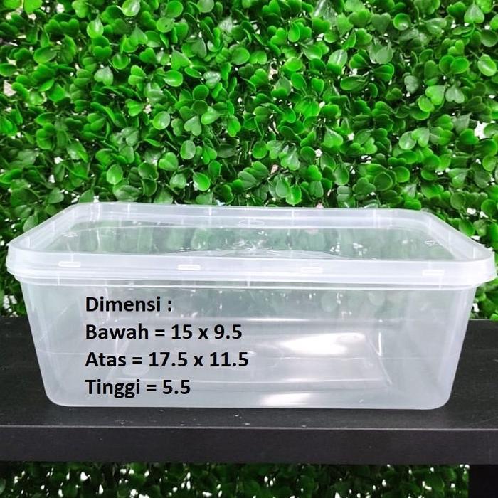 Thinwall Persegi Panjang 750 Ml