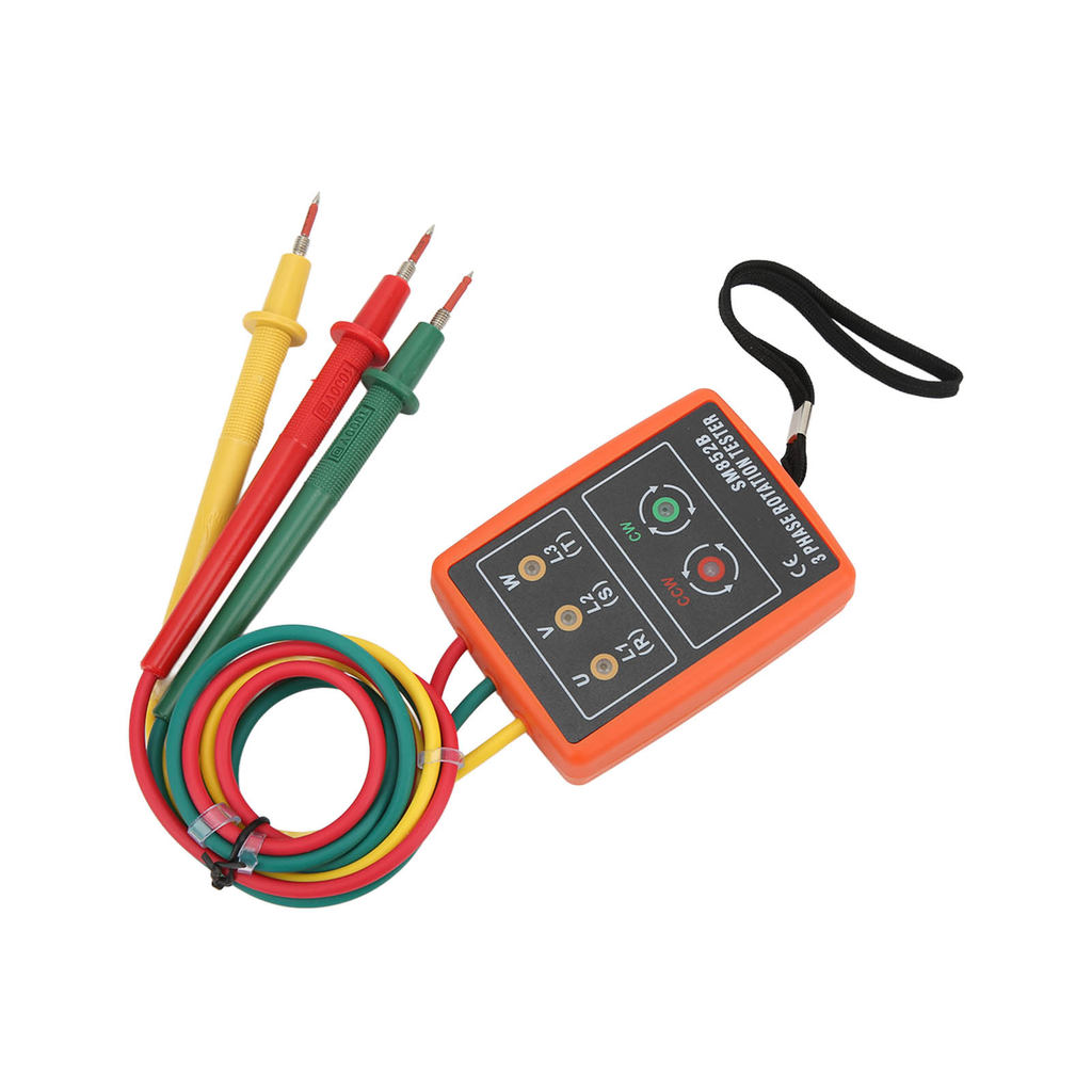 3 Phase Rotation Tester SM852B 3 Phase Rotation Indicator Convenient To Use for Worker for