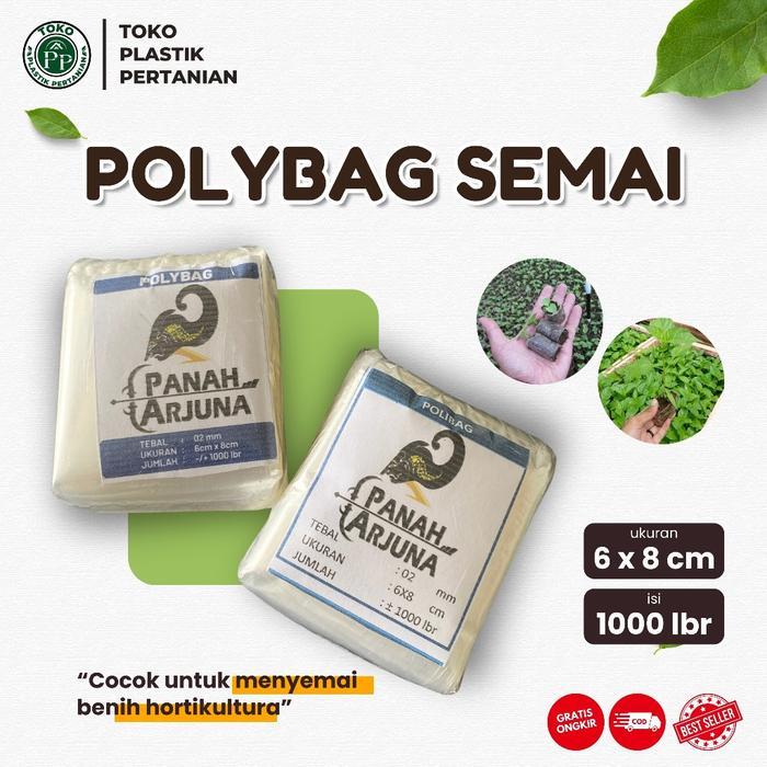 POLYBAG SEMAI CABE / POLYBAG SEMAI BENIH / POLIBAG / POLYBAG PEMBIBITAN - 6X8 CM ISI 1000 LEMBAR