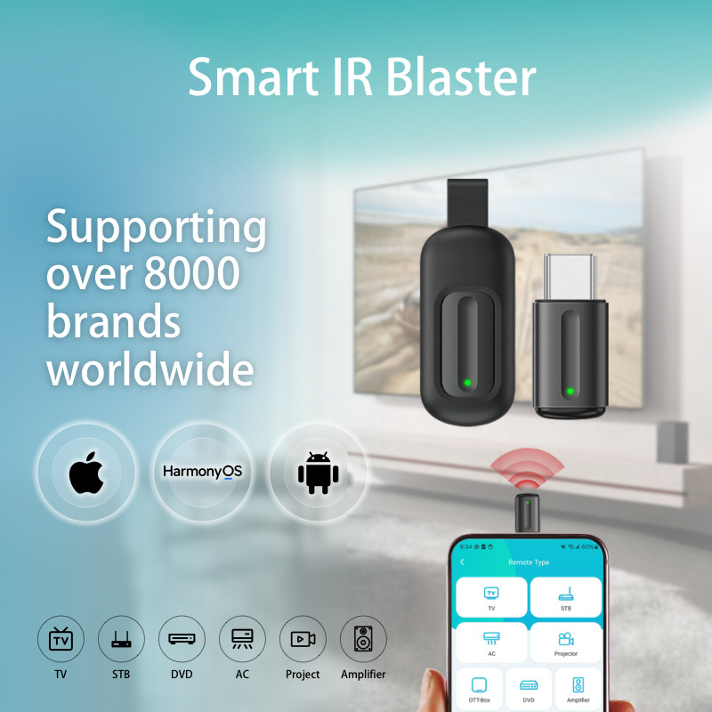 Type C IR Blaster Smart Infrared Remote Control Transmitter Mobile Phone Universal Remote Control