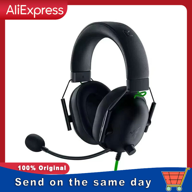 Razer BlackShark V2 X Wired Esports Headset Advanced Passive Noise Cancellation, 7.1 Surround Sound,