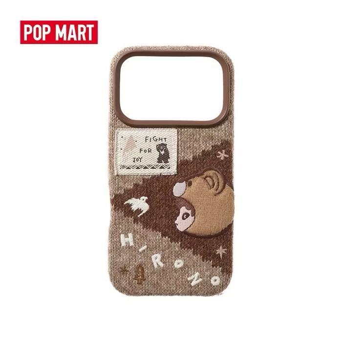 Premium Pop Mart Hirono Road Journal Series Phone Case For Knitted Iphone 17 Pro Max Original