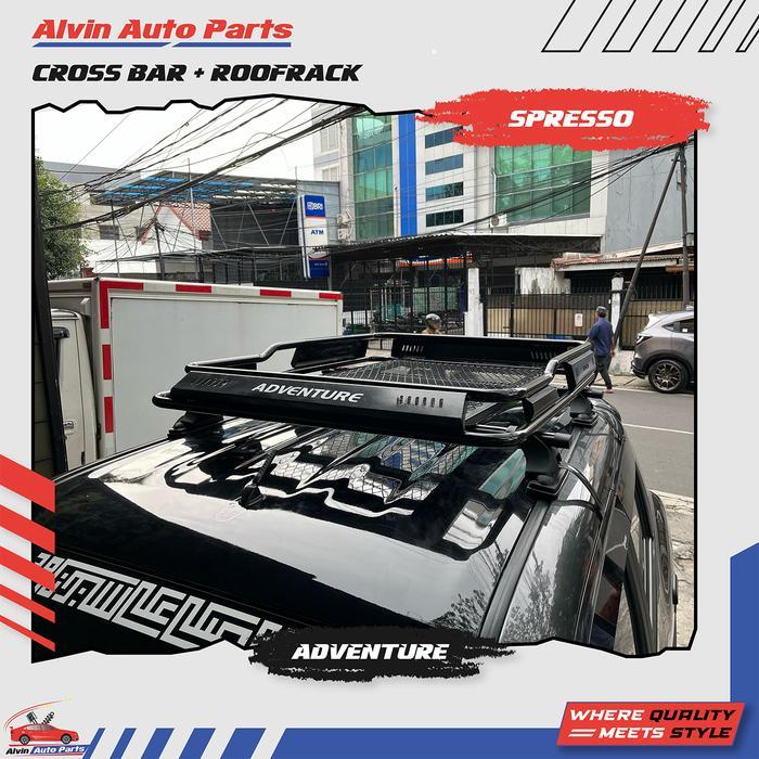 Promo Roofrack Adventure Spresso / Rack Atas Spresso / Cross Bar Spresso /Palang Tengah Spresso