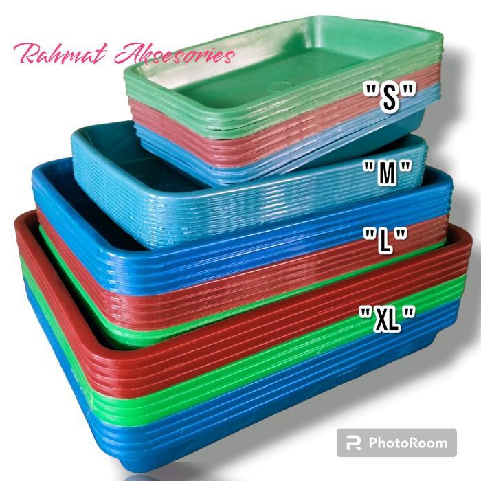 Premium ( 12 Pcs ) Nampan Plastik / Baki Plastik Panda Star Uk S & M Original