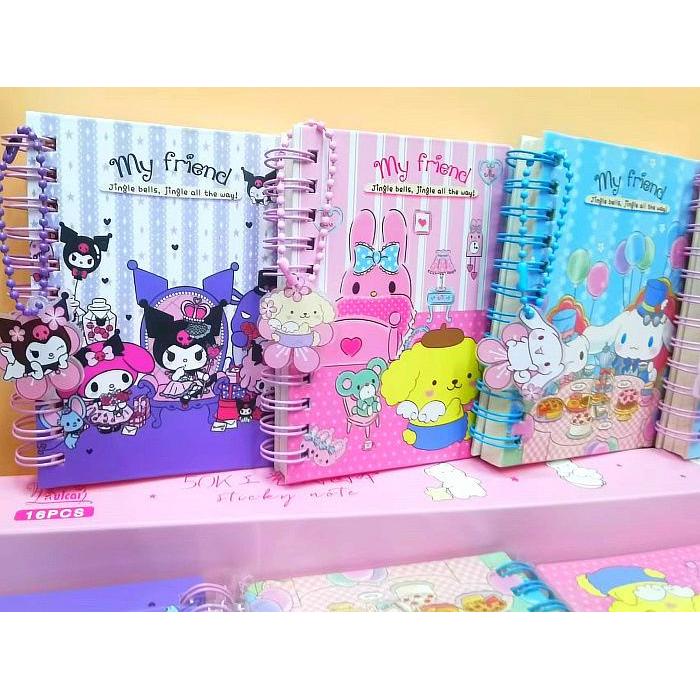 HS- MINI BINDER BOOK BUKU DIARY DIARY MINI CINNAMOROLL BUKU MINI