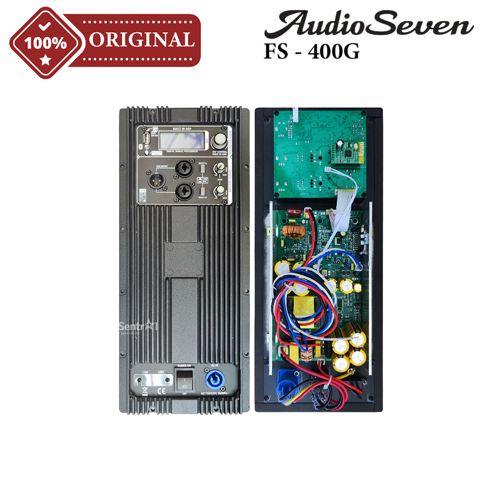 Mesin Kit Speaker Aktif 15 Inch AUDIO SEVEN FS400G DSP | FS 400G Ukuran 16x38 Original 1000W