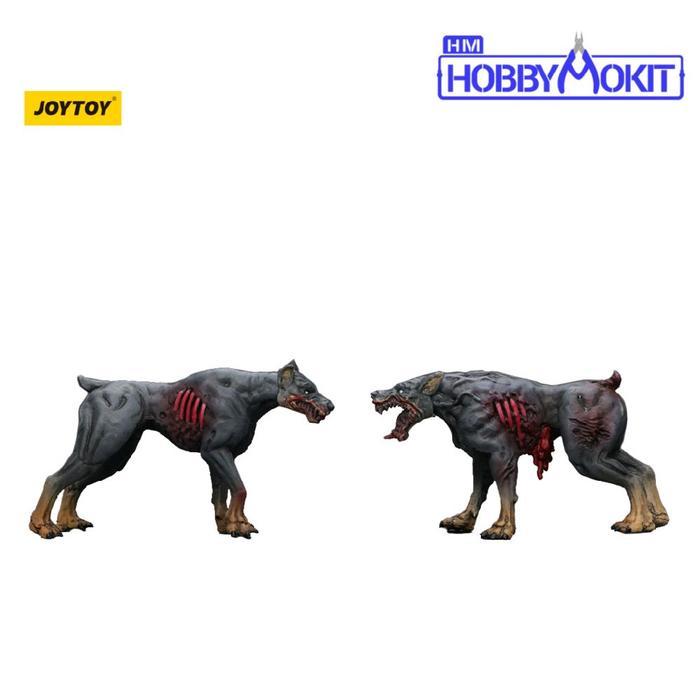 HOT SALE JOYTOY JT01642 DARK SOURCE ZOMBIE FIGURE ZOMBIE POLICE DOGS TERMURAH