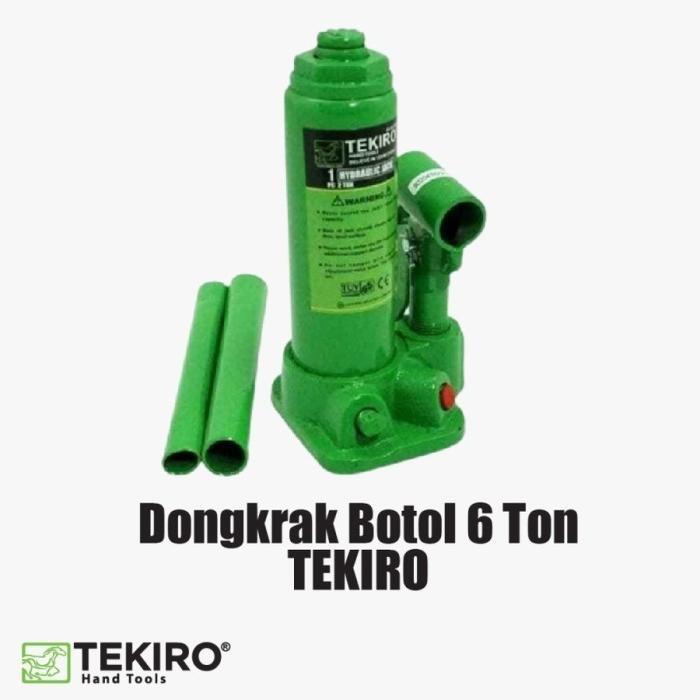 Tekiro Dongkrak Botol 6 Ton Hidrolik Dongkrak Mobil Hydraulic Jack
