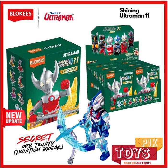 HOT SALE BLOKEES - ULTRAMAN SHINING VERSION 11 GALAXY FIGHT BLINDBOX SECRET FIGRE ULTRAMAN ORB